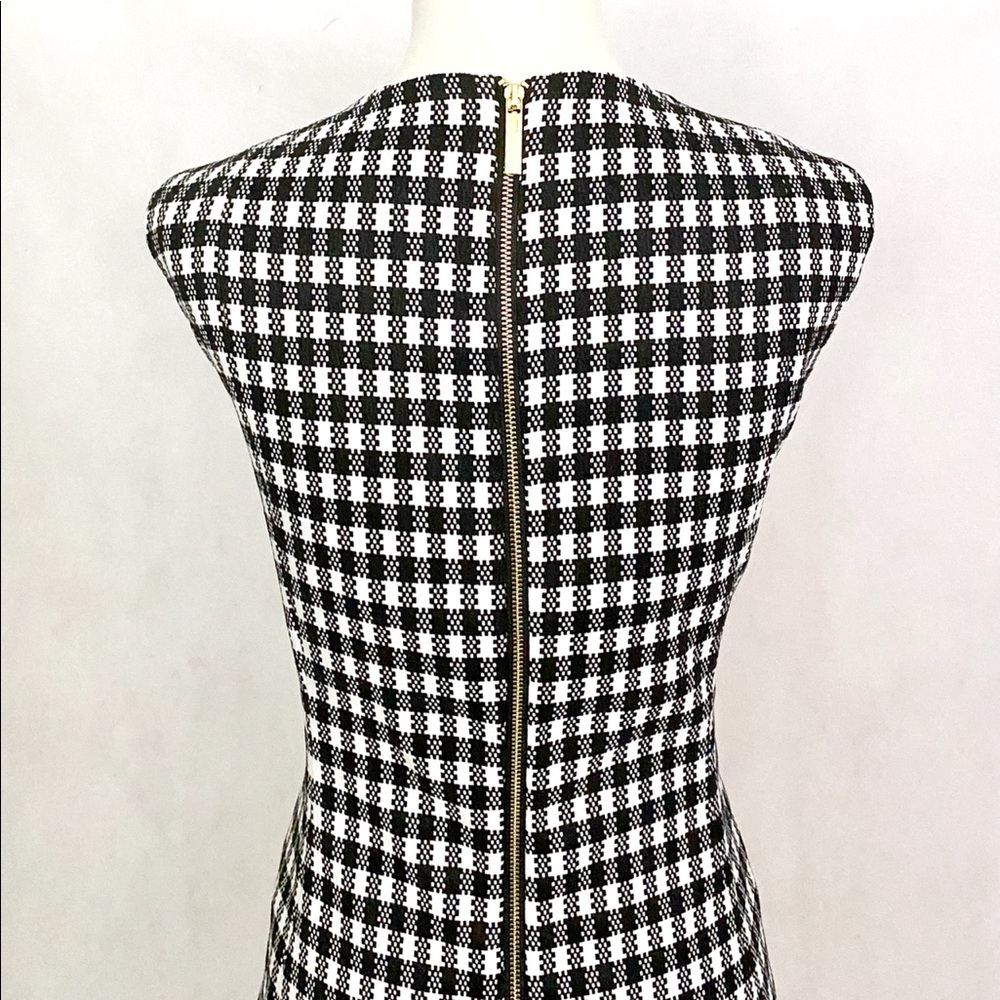 Calvin Klein Sleeveless Houndstooth Pattern Dress - image 7